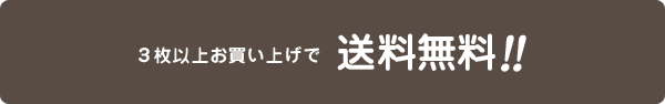 3枚以上お買い上げで送料無料!